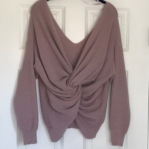 O & O Mauve Pink Sweater NWOT Sz M